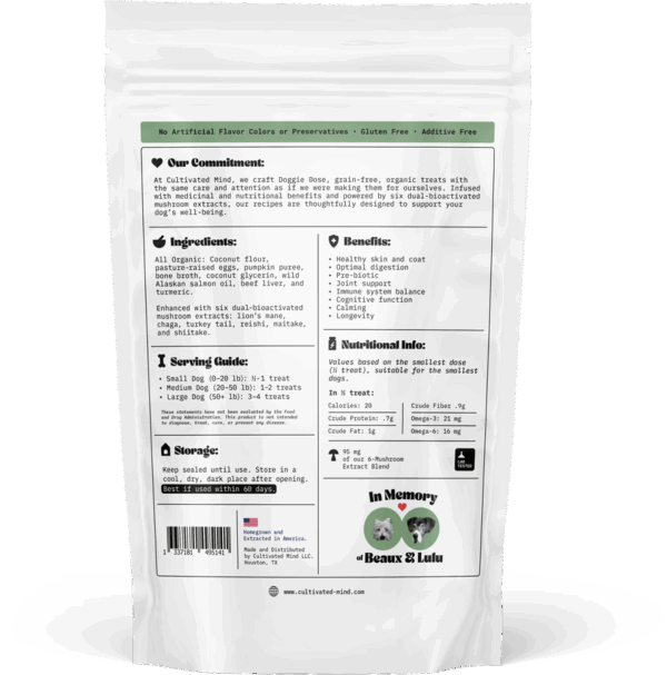 Doggie Dose: Functional Mushroom Dog Treats - Image 2
